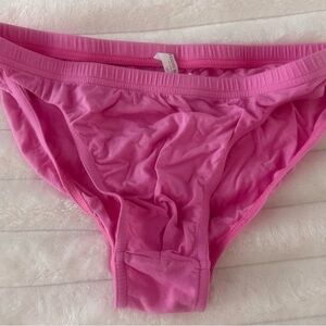 Pink Todd Sanfield Bikini Briefs - Bright Pink Cotton Blend